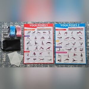 Yoga Poses Posters & Resistance Bands